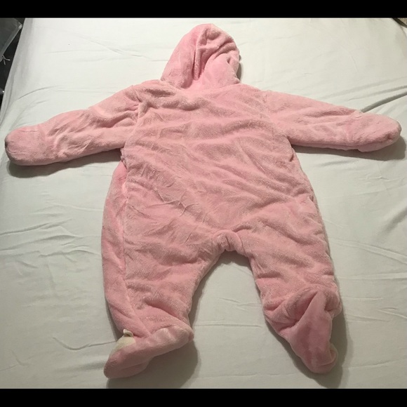 Baby Girl Just for You Pink Snowsuit, Size 9 Months in Perfect Condition - Picture 3 of 3